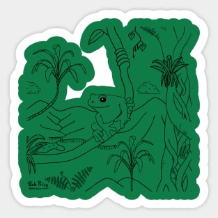 Jungle Frog Sticker